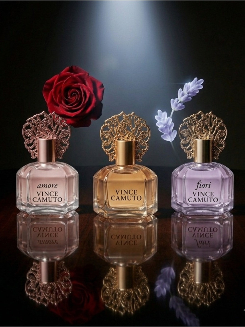 Vince Camuto Luxury Fragrance Trio | Amore, Fiori, & Signature Coffret | NIB - Picture 3 of 7